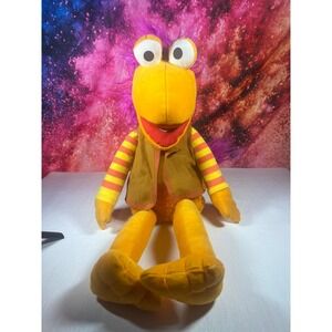 Fraggle Rock Gobo Fraggle Plush Toy Jim Henson Yellow Pink Hair 21 Inch